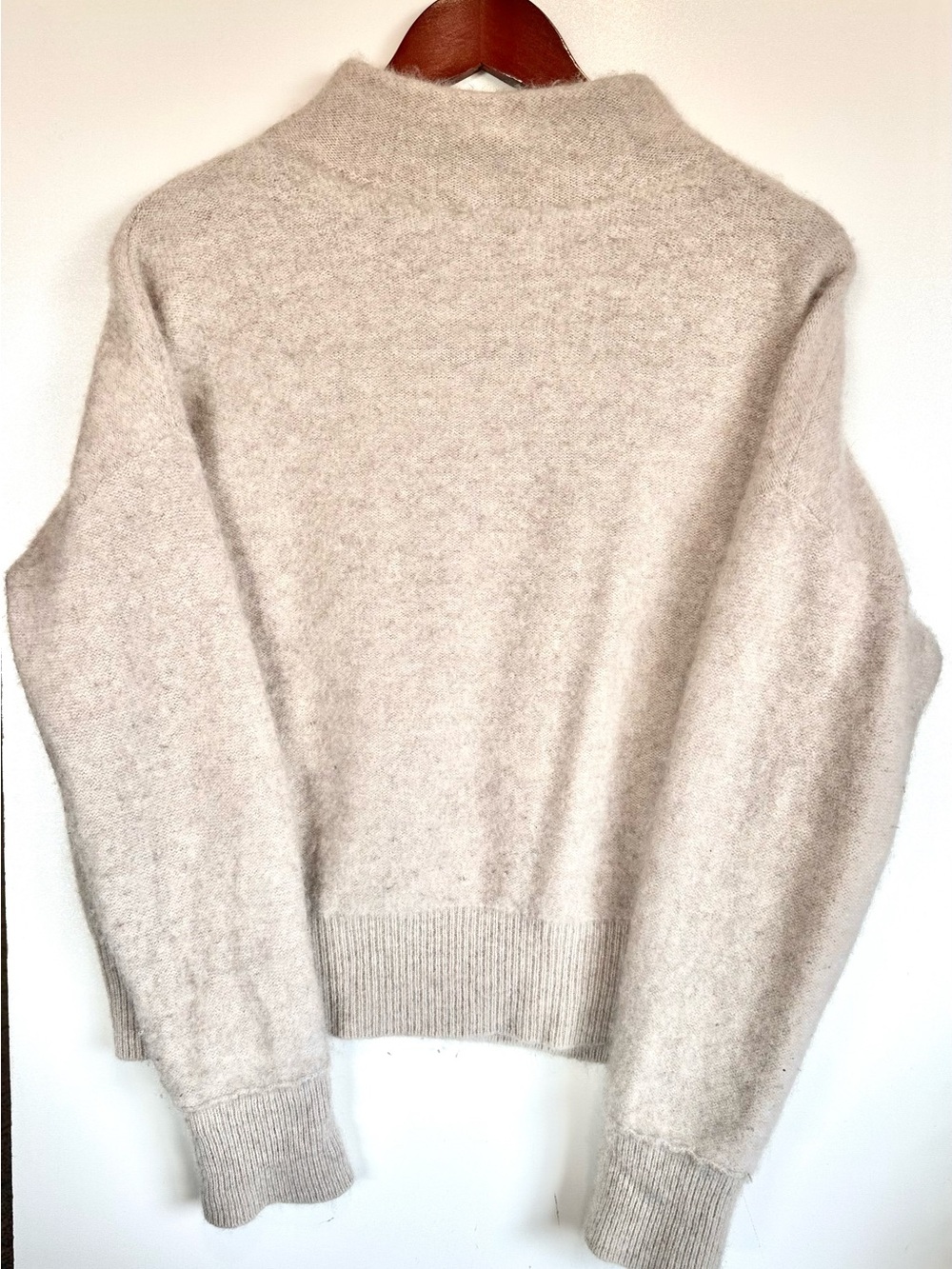 Tahari 100% 2-Ply Cashmere Mock Neck Womens Sweater L Soft Luxury Knit - Picture 3 of 12